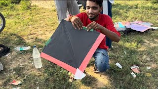 Kite flying from ground | kite fighting| kite cutting | kites vlogs