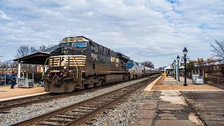 Norfolk Southern 7532 to the Rescue leads Amtrak P141-29 into Alexandria & Trains of 2023!