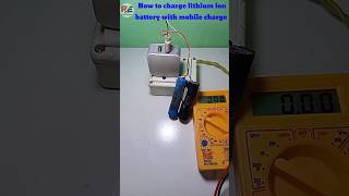 How to change lithium_ion cell with mobile charger #diy #shorts