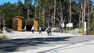 Tężnie na świnoujskiej promenadzie Historycznej.