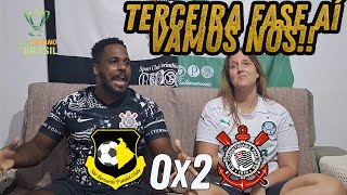 React Reações  São bernardo X Corinthians melhores momentos #casal #futebol #palmeiras #corintiano