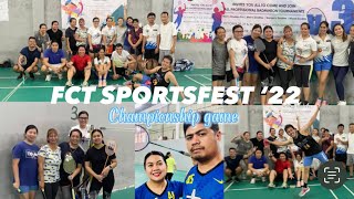 FCT Filipino Community in Tanzania Sports fest Championship game ladies | Badminton