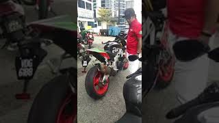 Akrapovic Exhaust Sound braaaap #shorts #Aprilia #motorcycle