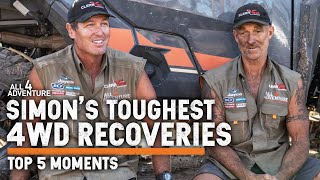 🔥 4WD ROLLOVERS, HOLES FROM HELL & more —  Simon's Top 5 Toughest Recoveries!