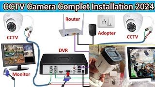 CCTV Camera Complete Installation with DVR @technical technician