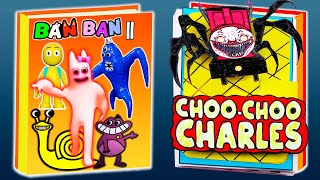 DIY GARTEN OF BANBAN 3 VS CHOO CHOO CHARLES 15 GAME BOOK/ Horror Gaming Book/ jambo josh, NabNab