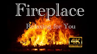 4K FIREPLACE,Crackling Fire Sounds,Relaxing Fire Burning Video🔥🔥🔥🔥