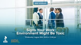 Signs Your Work Environment Might Be Toxic