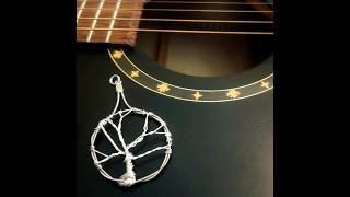 BTS- Upcycled Guitar String Tree of Life Necklace