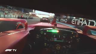 See Charles Leclerc's STUNNING View of the 2021 Abu Dhabi Race Start!