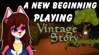 Playing Vintage Story For the First Time (I am full of cattail roots) [VERTICAL]