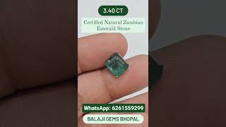 3.40 ct Zambian Emerald Stone #shorts