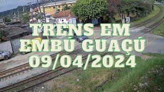 TRENS EM EMBÚ GUAÇÚ (09/04/2024)