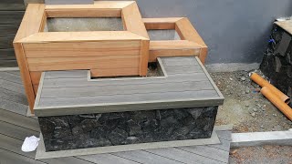 Deck a bench using BIOWOOD            (CENTER BENCH)