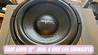 Skar Audio VD-10 D4 10" Dual 4 Ohm Shallow Mount Car Subwoofer Review & Test #shorts