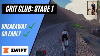 Crit Club Stage 1: Most Animated Zwift Race Yet! // Chasing Breakaways and Sprinting Early