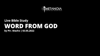 Live Bible Study - Word From God 030522