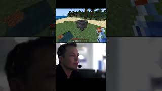 Elon Musk meme on minecraft