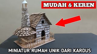 Cara Membuat Miniatur Rumah dari Kardus