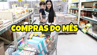 COMPRAS DO MÊS, REPOSIÇÃO 🛍 + VALOR DE TUDO! 💸