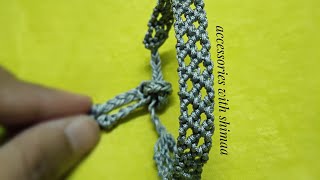 اسورة بطريقه المكرميه|easy macrame bracelet