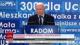 Jarosław Kaczyński w Radomiu 28.10.2018 NOWOŚĆ