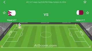 QATAR VS NEPAL LIVE | 2024 AFC U17 ASIAN CUP TODAY MATCH LIVE | NEPAL VS QATAR LIVE MATCH