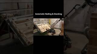 Elasn ABB Robot Machine Can Automatically Nail And Stack The Wood Pallets