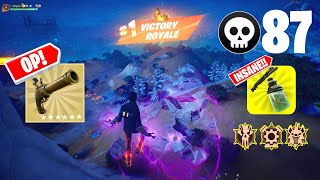 87 Elimination Solo Vs Squads "Zero Build" Gameplay Wins (Fortnite Chapter 5 Season 3)