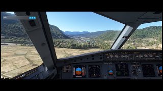 Cockpit View - Most Dangerous Runway Landing - Paro Bhutan