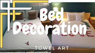 ROMANTIC BED DECORATION.