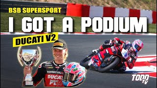 Racing my DUCATI V2 in British Supersport! | TODD TV