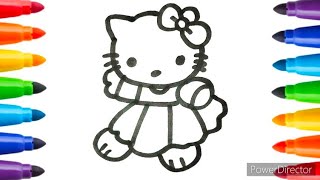 How To Draw Hello Kitty Step By Step || Easy Hello Kitty Drawing for Kids and Toddlers ||#hellokitty