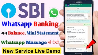 How to Activate SBI Whatsapp Banking | Whatsapp पे देखें बैलेंस SBI Whatsapp Banking Service