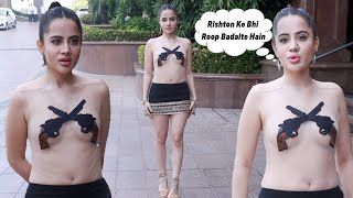 Uorfi Javed Spotted In See-through Top With Black Skirt | For Saas, Bahu Aur Flamingo