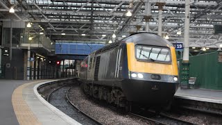 an inter7city roars out of Edinburgh