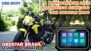 Scanner OBDSTAR MS80 - Diagnostico Avançado Kawasaki ER6 2012