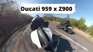 Ducati x Z900 na Rota do Sol!