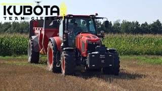 🔥✅Rozsiewanie Wapna 2023🔥✅Kubota M6 w akcji😍🔥Oraz Rozrzutnik Metal-Fach Falcon🦅🔥