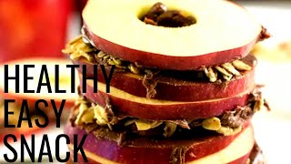 Apple Breakfast Sandwich /Easy & Fast Breakfast idea For School & Work