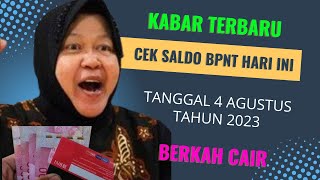 Ini hasilnya!! Cek saldo kartu KKS bantuan bpnt tanggal 4 Agustus 2023