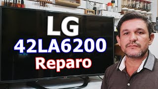 LG 42LA6200 - LIGA PISCA A LOGO DEPOIS FICA SOMENTE O SOM - Vídeo Nº 079 #alexeletrônica