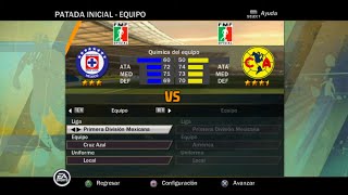 FIFA 11 (PS2) Gameplay - Cruz Azul vs Club America