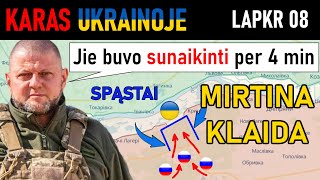 Lapkr 8: Ukrainiečiai PASPENDŽIA SPĄSTUS SU KULKOSVAIDŽIAIS. RUSAI SUNAIKINAMI PER KELIAS SEKUNDES