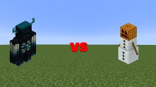 Warden VS Snow Golem | Mob Battle | Minecraft