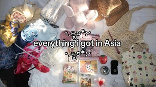 Everything I thrifted in Asia + try on