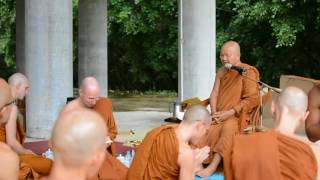 Teaching by Luang Por Anek to the Wat Pah Nanachat Sangha Entering the Rains Retreat 2017