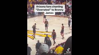 Bronny James getting hate in Arizona