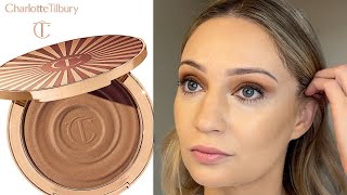 Charlotte Tilbury Sun Kissed Glow BRONZER REVIEW #charlottetilbury #honestreviews @CharlotteTilbury