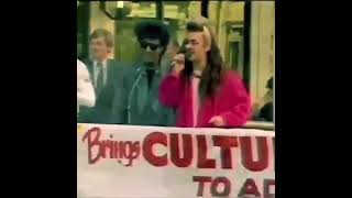 CULTURE CLUB stop at Rundle Mall in Adelaide, Australia (1984)